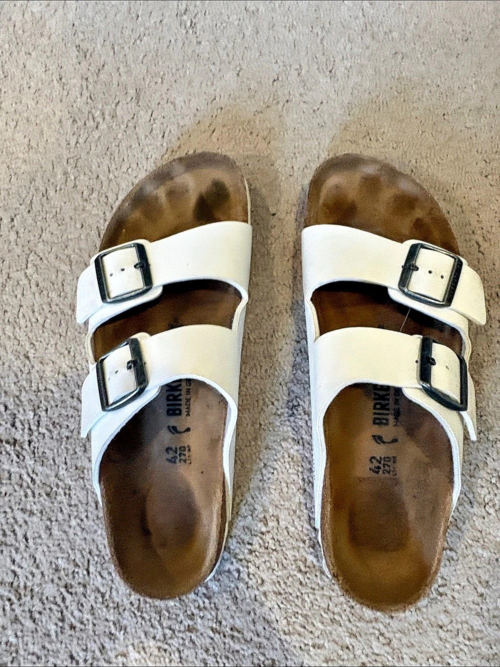 Birkenstock Arizona Sandals White Size 11